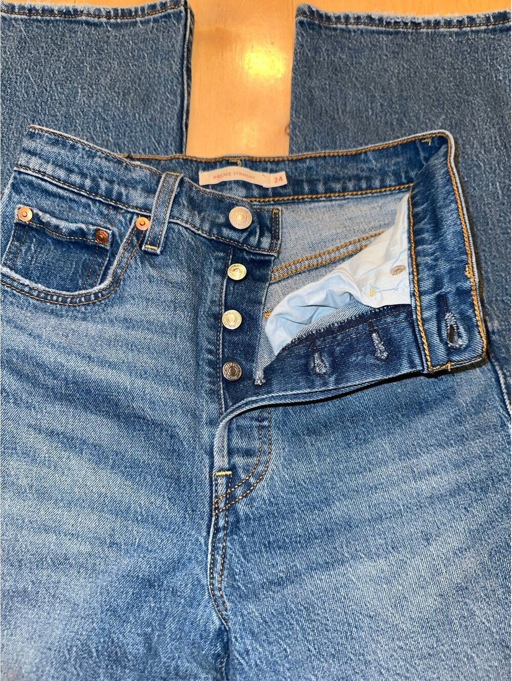 Levi’s womens Ribcage straight full length - Picture 7 of 9